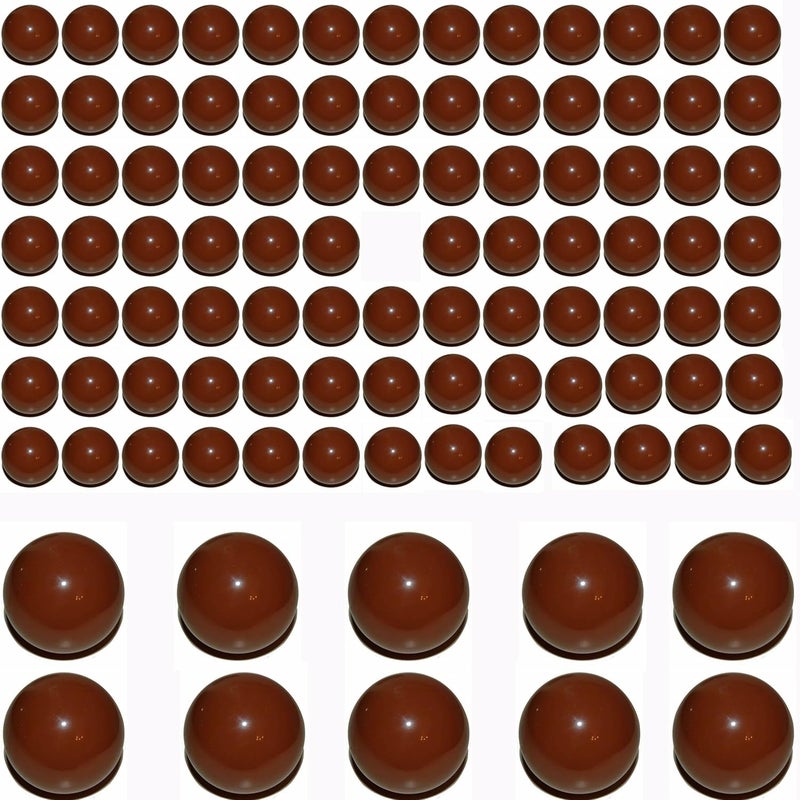 100 X 68 Cal. Nylon Paintballs Projectiles 68 Caliber Solid Plastic Ammo Fit for Byrna SD, Salt Supply S2 and Secure 68P Less Lethal Balls for Target Practice and Home Defense